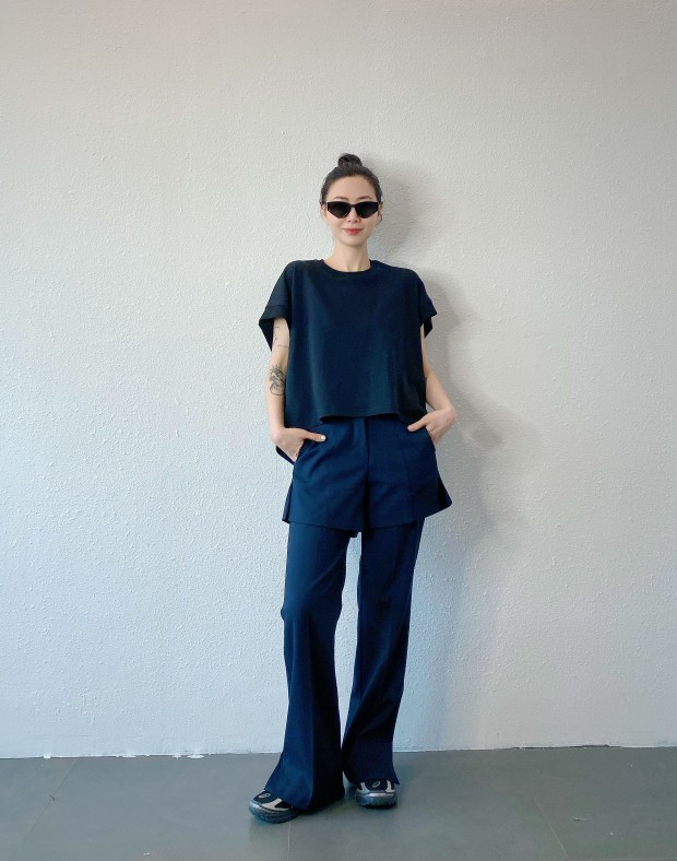 Black Boxy Tee #250423